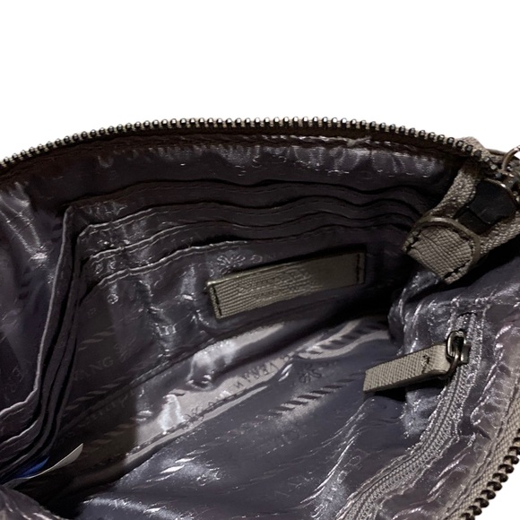 Vera Wang Ivory Grey Yellow Faux Snake Skin Clutch Wristlet - Picture 4 of 4